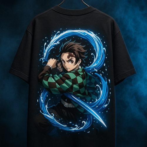 Tanjiro Water Breathing Oversize Street Tee