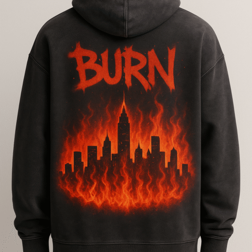 Burn The City Oversized Hoodie