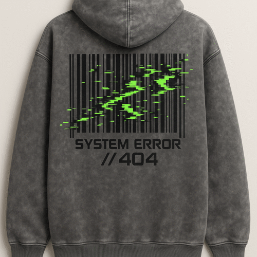 System Error 404 Oversized Hoodie