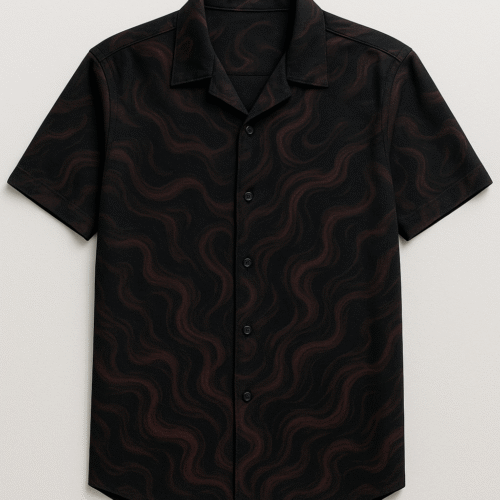 Midnight Drift Wave Resort Shirt